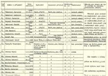 Seznam osob navržených k umístění do kárného pracovního tábora v Letech u Písku. (Muzeum romské kultury)