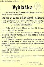 Vyhláška okresního úřadu v Písku