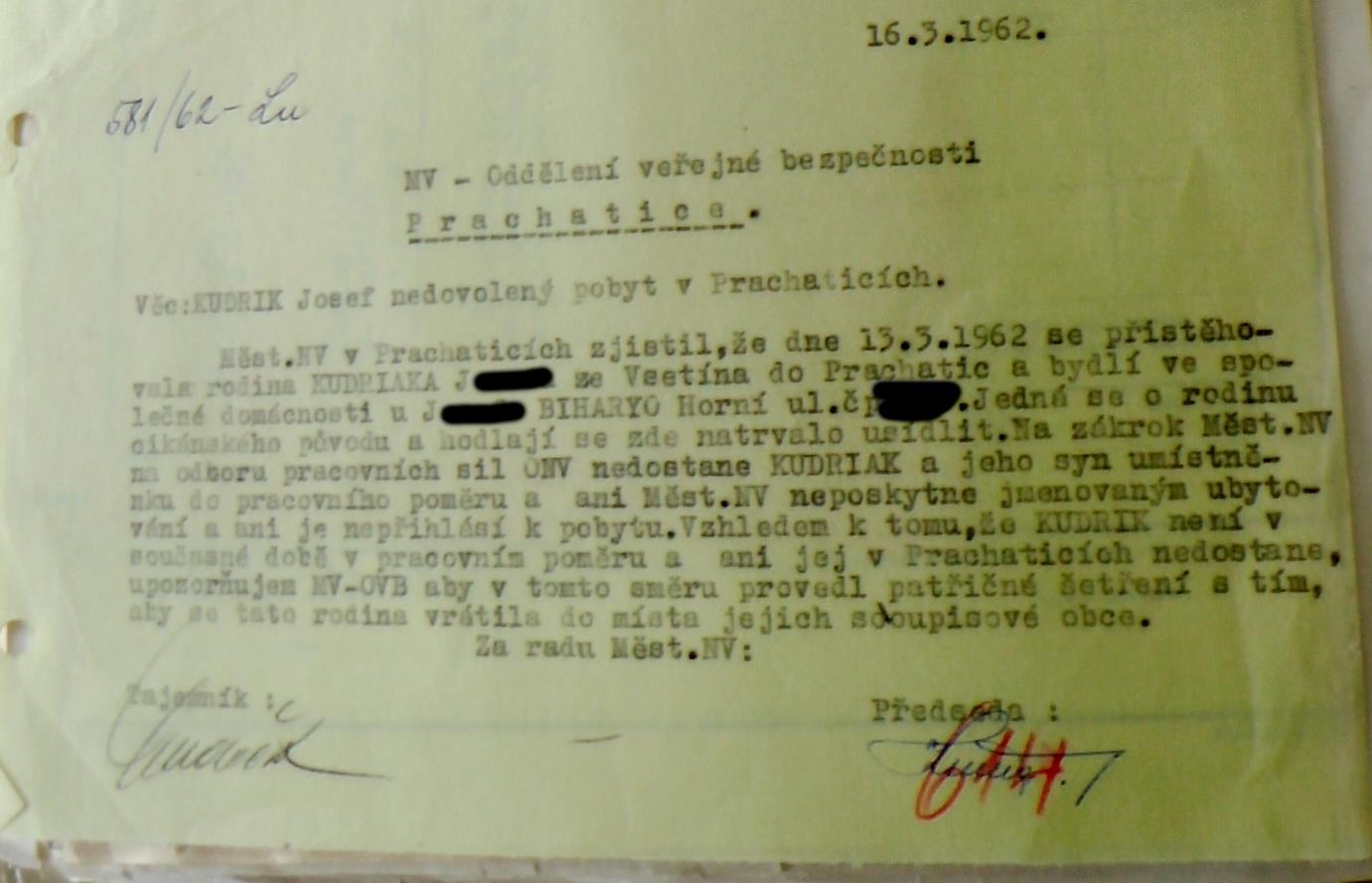  Osoby vzaté do soupisu kočujících a polokočujících osob