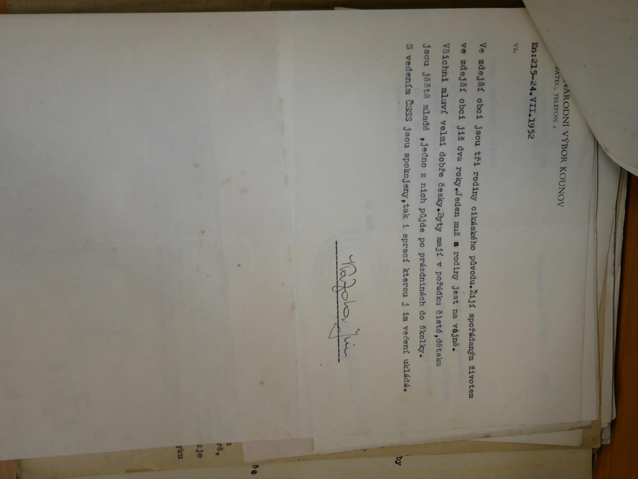 archiválie z SOA Louny 