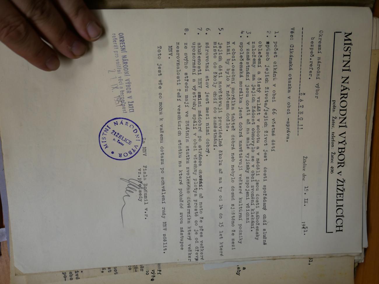 archiválie z SOA Louny 