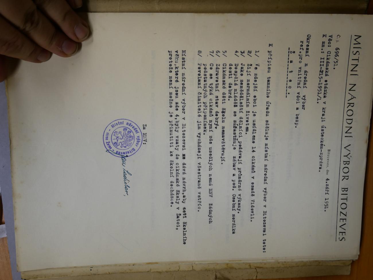 archiválie z SOA Louny 