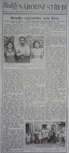 Článek z dobového tisku: Divadlo cikánského rodu Kýrů. (Národní střed 24. 5. 1942)
